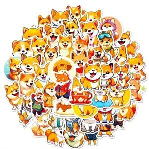 Cute Shiba Inu Dog Stickers